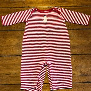 Gymboree Striped Snowman Romper